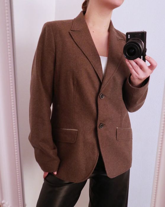 Blazer din mix de lana