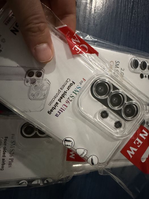 Samsung Galaxy S26 Ultra,S26+,S26 прозрачни силиконови гърбове