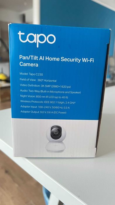 Cameră Wi-Fi TP-Link Tapo C230 3K (5MP) – rotativă, smart, nouă și SH