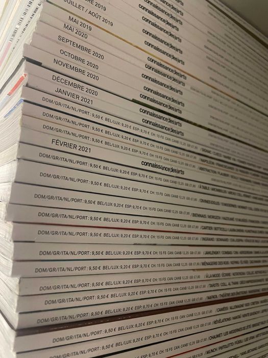 Connaisance des Arts, revista de cultură și artă din Franța, 61 numere