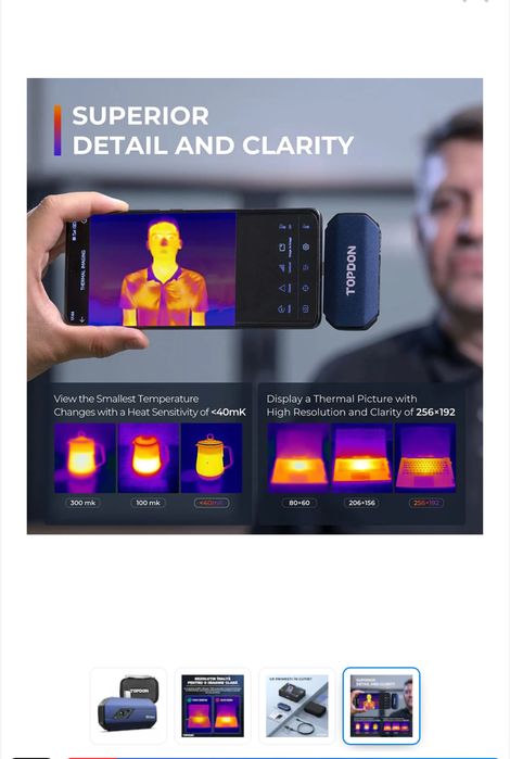 Topdon camera termoviziune, USB C, sigilata, transport Zero