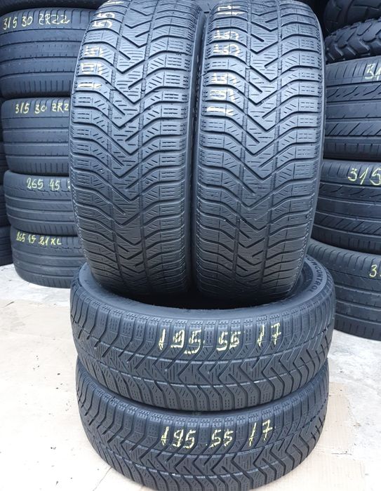 4 Anvelope Pirelli 195 55 R17 M/S Impecabile DOT 2922.