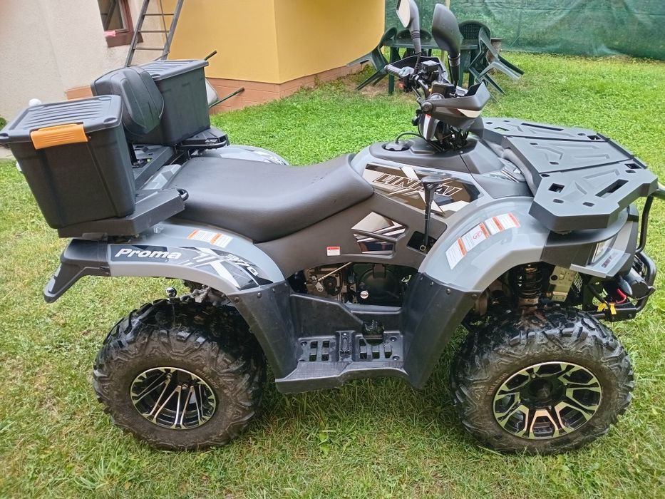 Vand Atv Promax 370 bine intretinut,fabricat 2023 inscris la primarie .Putere 21cp ,1100km, telef 0770398972 .Pret 3590 euro.