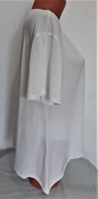 bluza alba zara, marima L