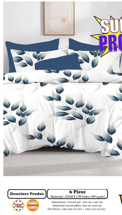 Lenjerii și pătuț cocolino pentru pat