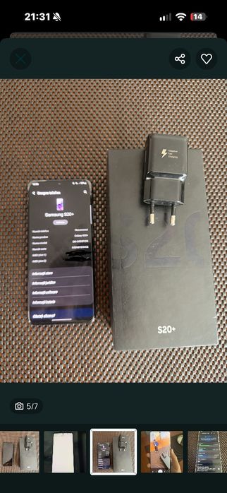 Samsung S20+ Cosmic Black de vânzare