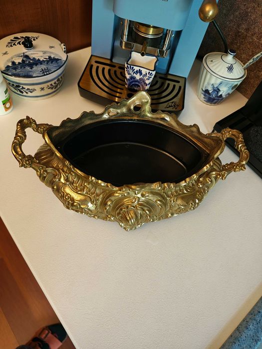 Антикварна масивна бронзова фруктиера Лоплюс подарък