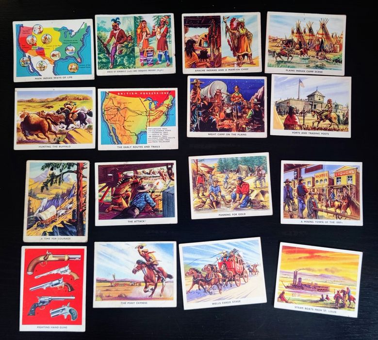 Set complet cartonase colectibile - Weetabix - The Western Story 1959