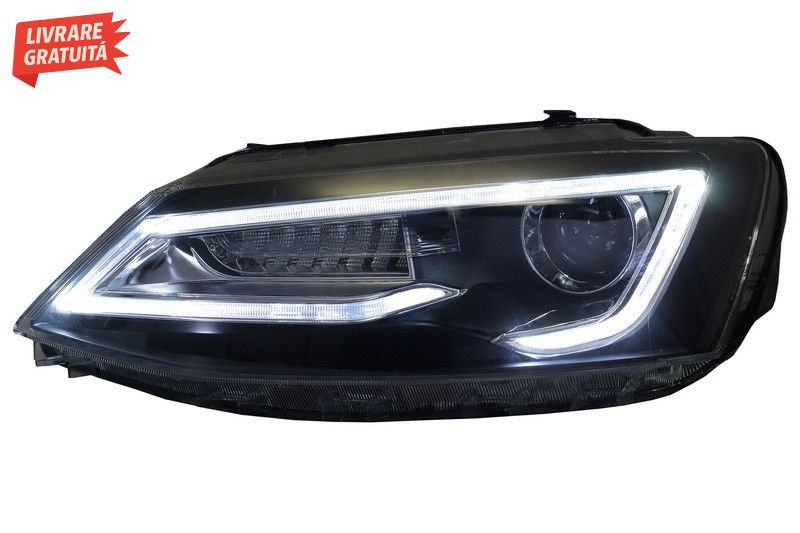 Faruri LED DRL VW Jetta Mk6 VI Non GLI (2011-2017) Semnal Dinamic Secv