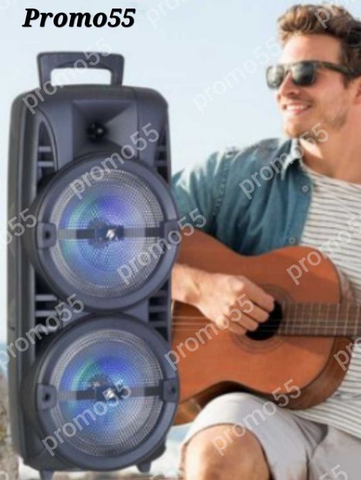 ПРОМО! Голяма Караоке Колона 60см. 16 инча Тонколона Микрофон и Блутут