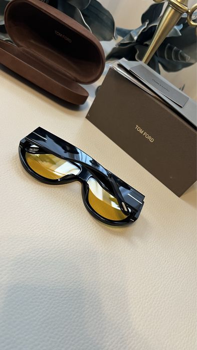 Tom Ford Bronson FT1044 ochelari de soare noi lentila galbena