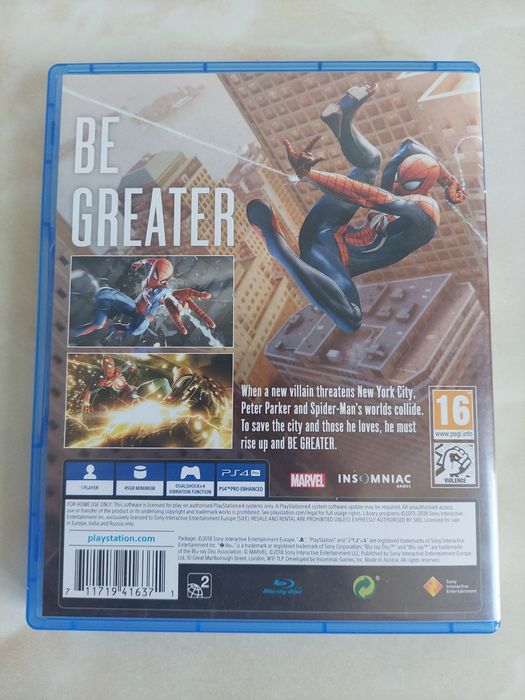 [PS4/PS5] Vând joc Spider-man (spiderman) original și impecabil //poze