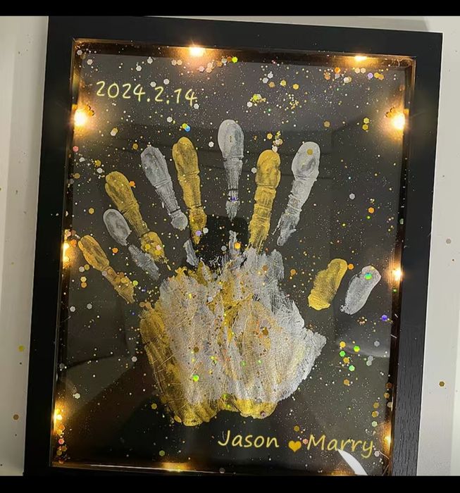 Отпечаток рук love art подарок девушке парню отпечаток руки акция