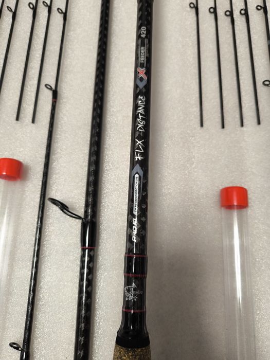 SET 2 Lansete Feeder FL FLX DISTANCE 4.20m 60-180g