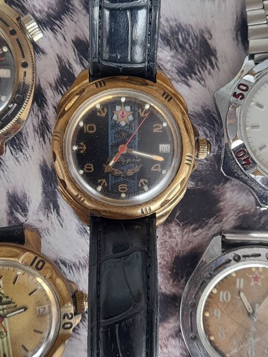 Лот от ретро руски механични часовници Восток Командирски