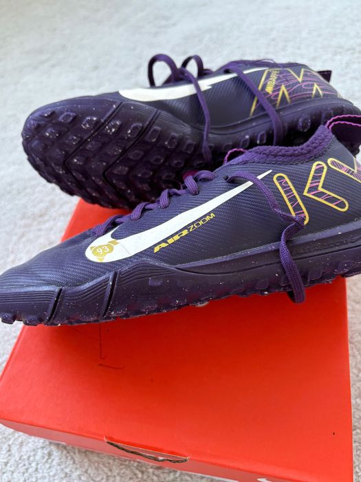 Nike Обувки за футбол Jr Zoom Vapor 16 Academy Km Tf FQ8285 500 Виолетов