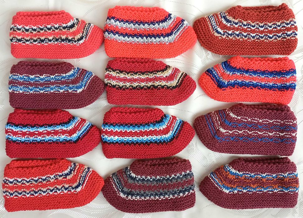 Бебешки и детски ръчно плетени терлички (също и дамски терлички)