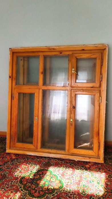 Две окна с стеклом 2