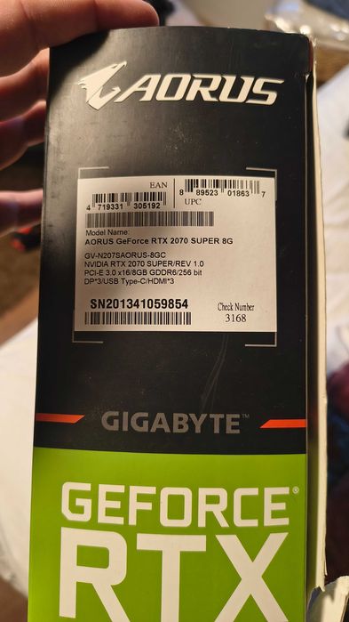 Placă video rtx2070 super
