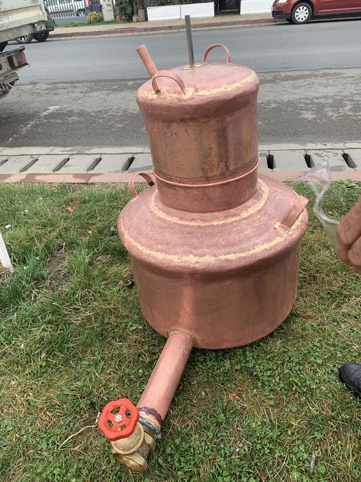 Cazan de tuica 120 litri 140 litri 160 litri cu fundul 4mm