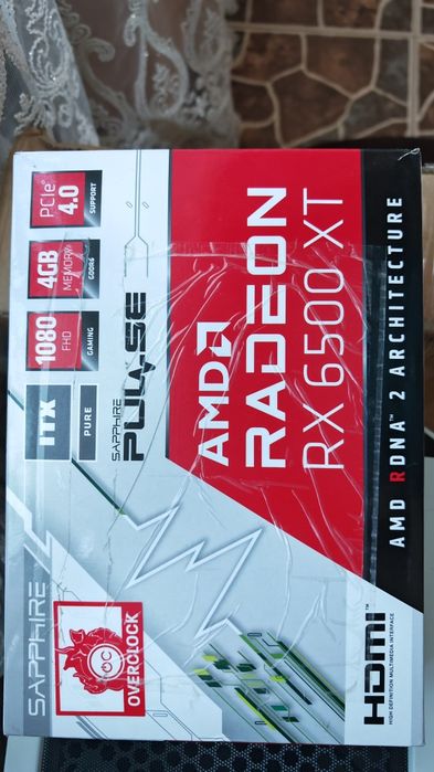 AMD Radeon Rx 6500 XT Saphire Pure ITX  4GB impecabila