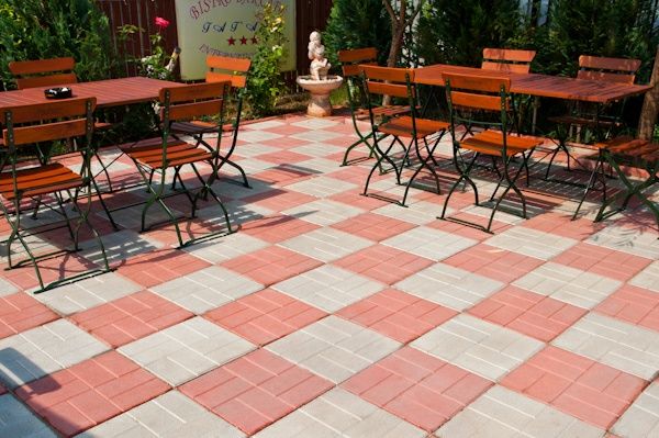 Dale pentru pavaje si pavele prefabricate - Model 40x40 Rustic Duos