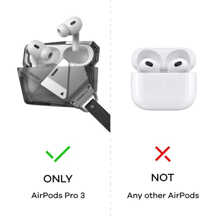 Husa pentru AirPods Pro 3, Aulumu A39 Geometric, TPU rezistent si Aliaj de zinc, finisaj mat premium, Antisoc, Compatibila incarcare wireless