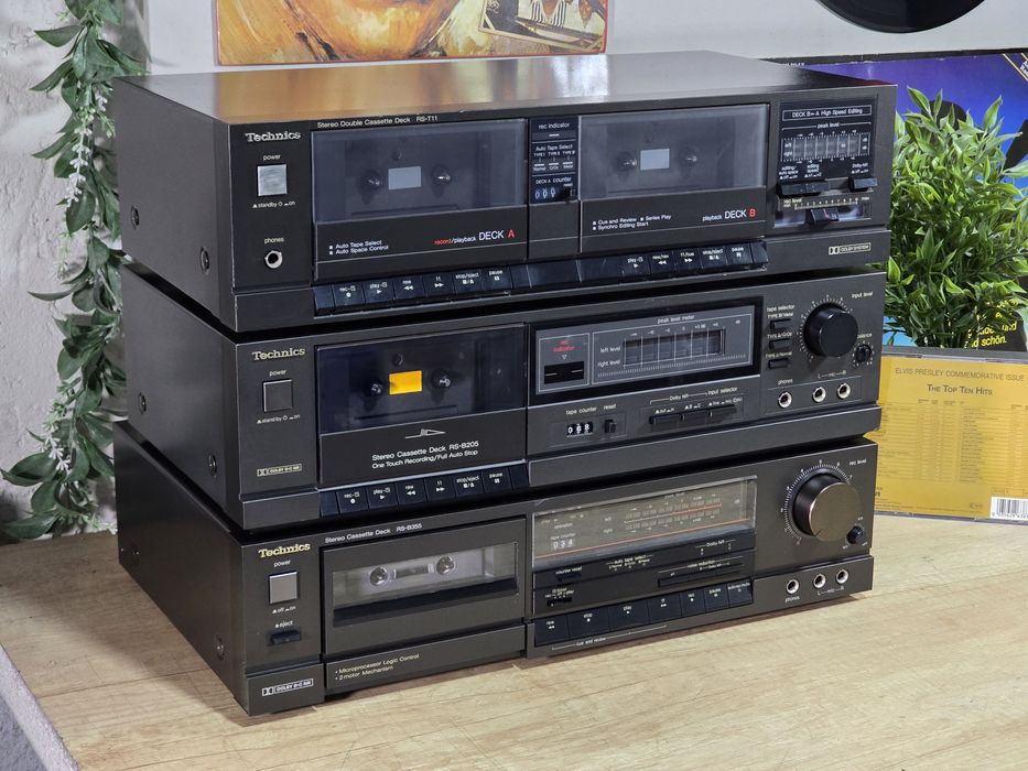 Casetofon deck TECHNICS,  rs-b355,rs-b205,rs-t11, dublu , servisate