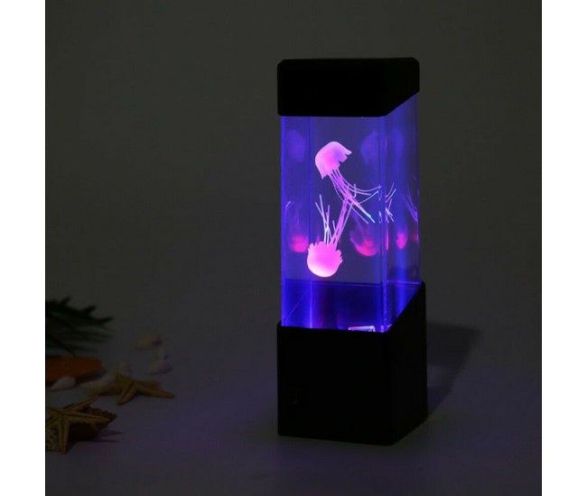 Нощна лампа Jellyfish с LED RGB осветление и 2 медузи