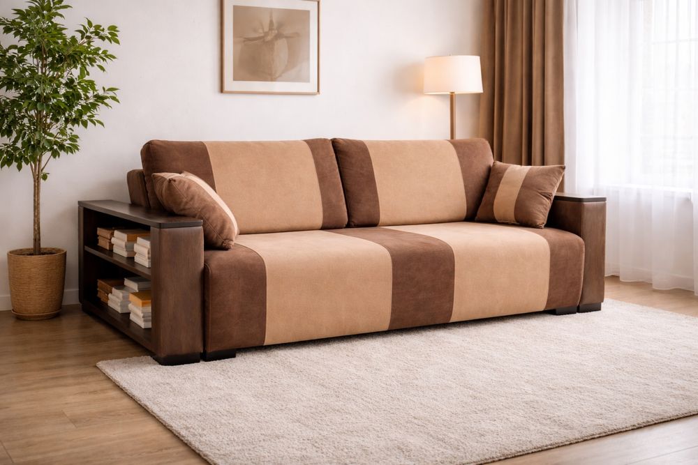 Диван шоколадного цвета