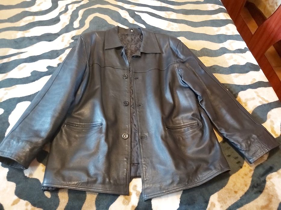 Haina piele naturala clasica barbateasca