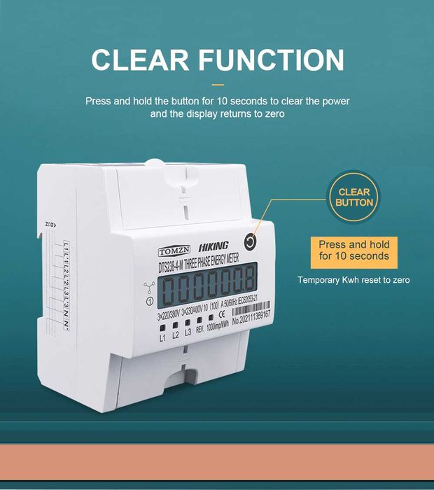 Contoar trifazic/ energy meter 3x230V