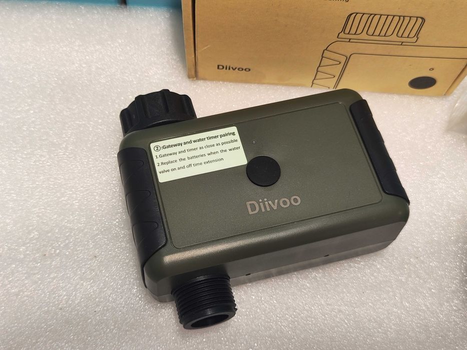 Diivoo WiFi Таймер за Поливане – Съвместим с Alexa, 20 Програми
