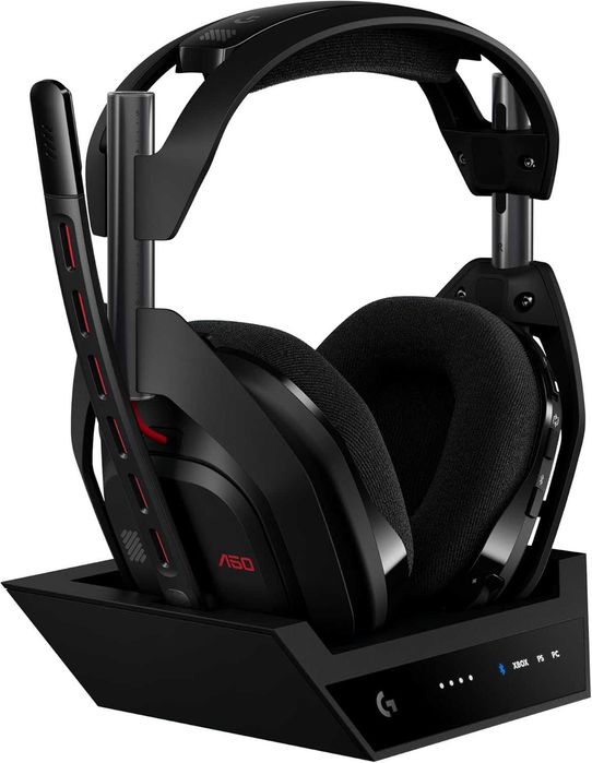 Нови Безжични Bluetooth Гейминг Слушалки с Докинг Станция Logitech Astro A50 Lightspeed, 2 години Гаранция