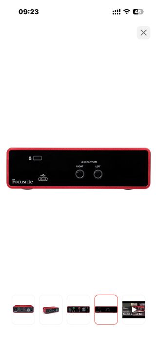 Звуковая карта focusrite