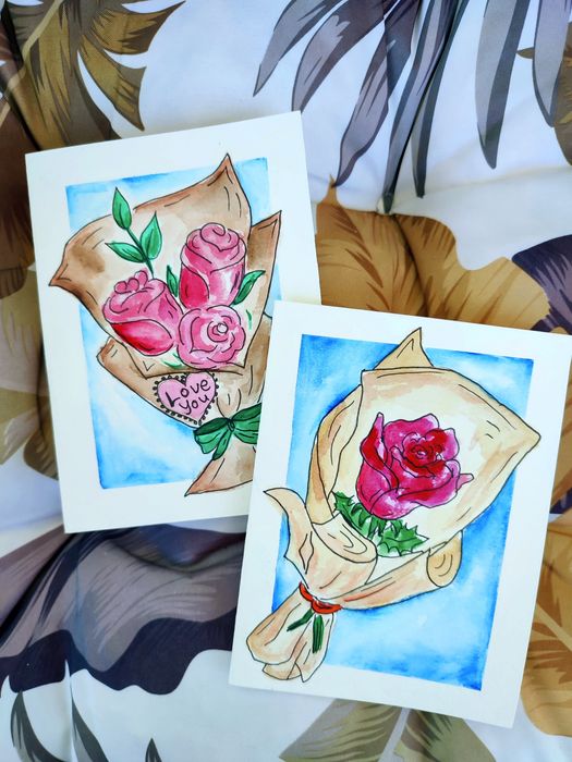 Ръчно рисувани картички