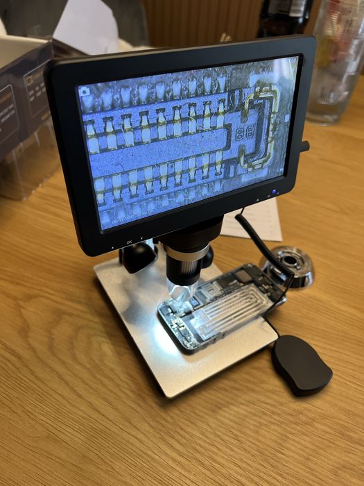 Microscop Digital Profesional 7 inch, 16MP, 1080P  Conecatre PC