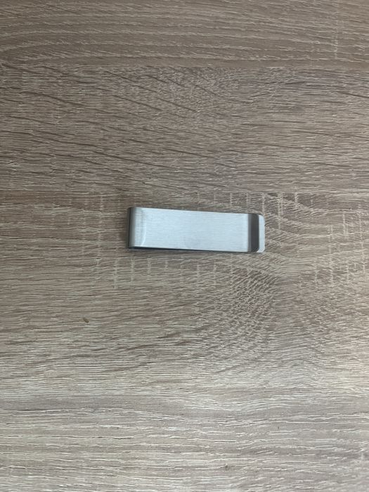 Agrafa de bani simpla, otel inoxidabil, argintiu