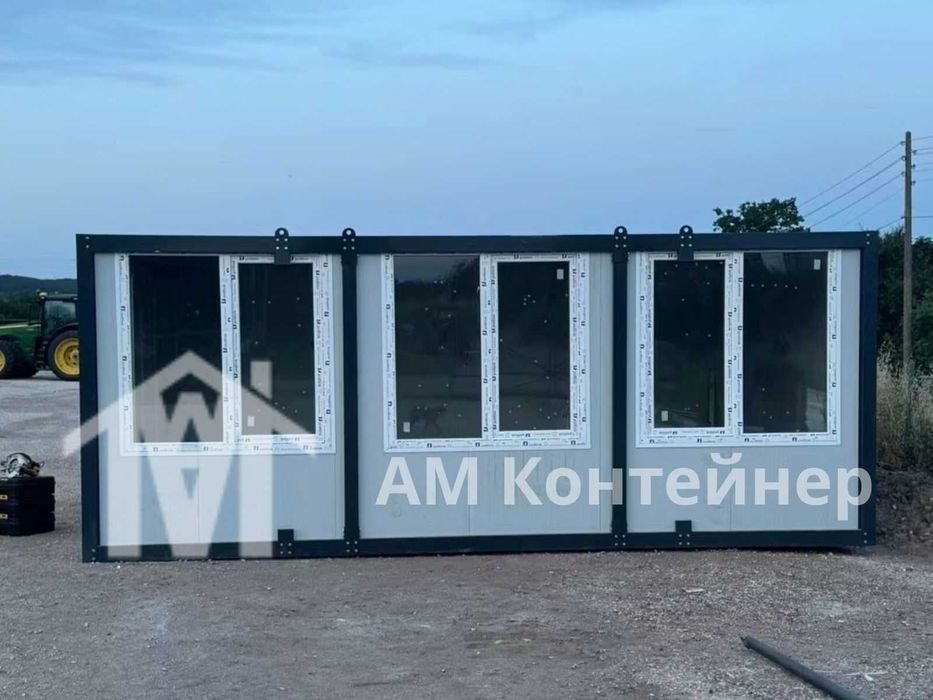 Големи модулни контейнери нови, по поръчка за офиси и жилища ,складове, бунгала, фургони за временно настаняване.