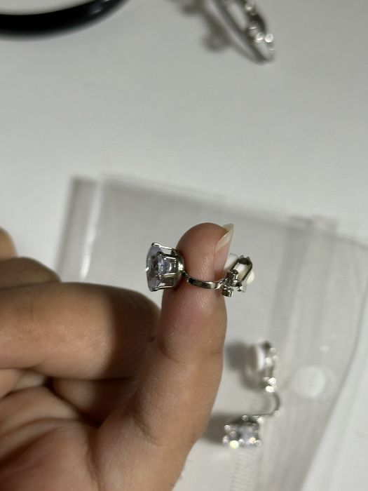 Серьги клипсы на левое ухо