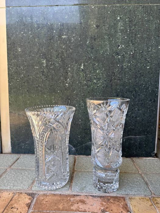 Xrustal vaza yengi 20-25 sm.