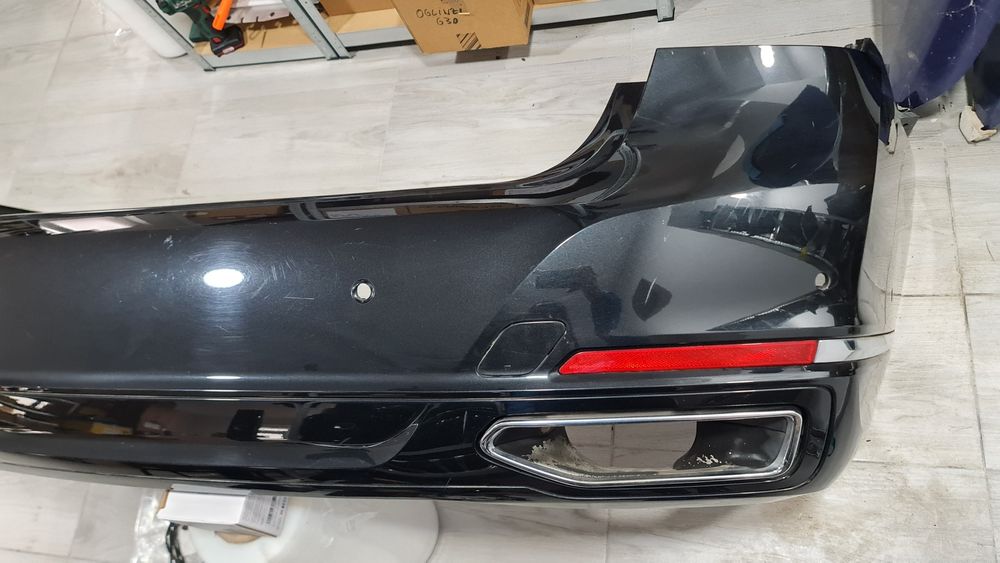 Spoiler bara spate tips toba armatura senzor capota BMW 7 g11 g12 lci