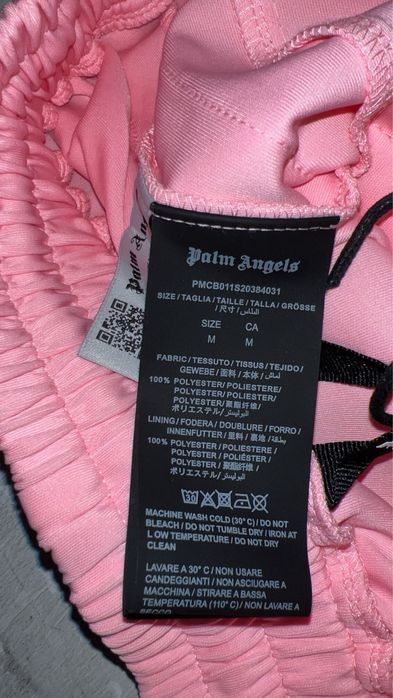 Pantaloni Palm Angels roz