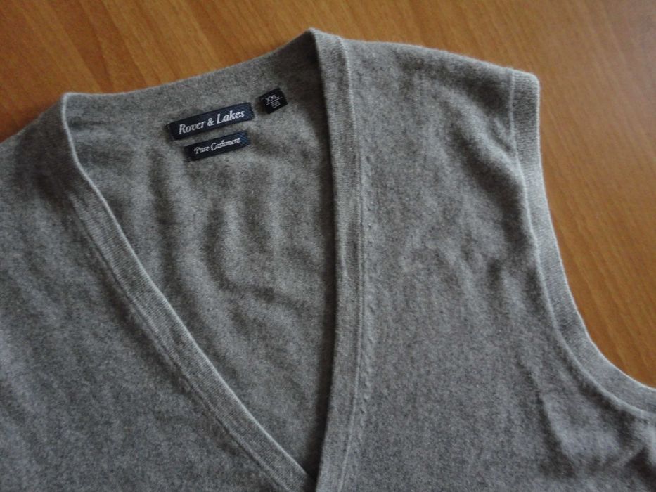 2XL Нов/100% кашмир/мъжки елек