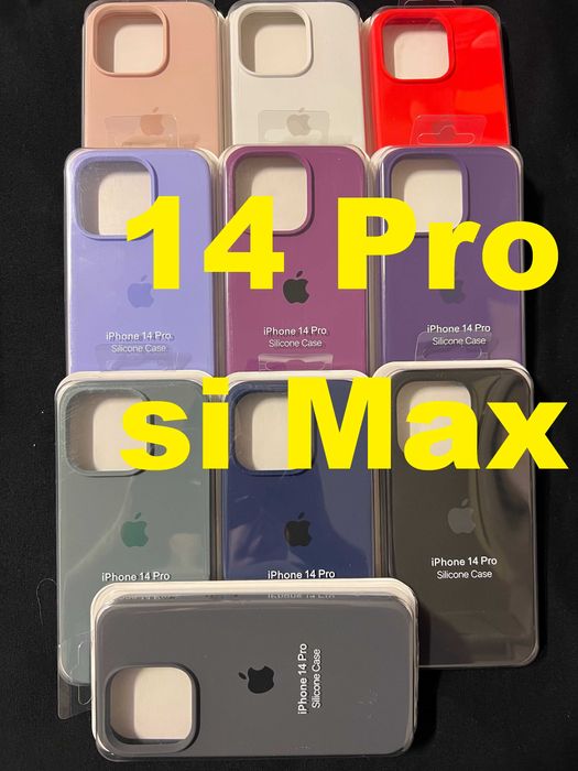 4 Husa Carcasa Silicon iPhone 7+ 11/12/13/14/15/16 Pro/Max XS XR XsMax