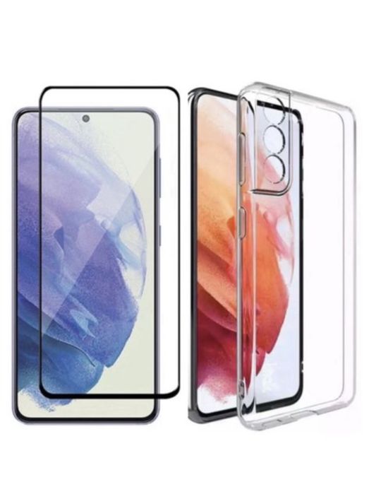 Samsung A13/A14/A15/A24/A16/A17 Husa Silicon Cam Safe si Folie Sticla