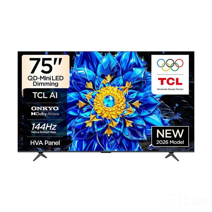 TCL 75P8L Smart TV 75 дюймов 144 Гц, 4K UHD, бесплатная доставка!