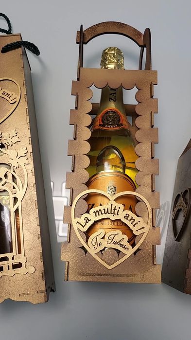 Cutie cadou vin șampanie