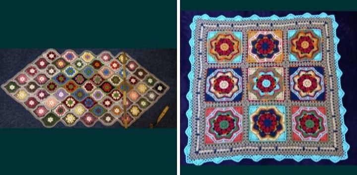 Set cu 2 paturici ,bebe,crosetate noi.