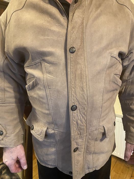 Мъжко палто от естествена кожа